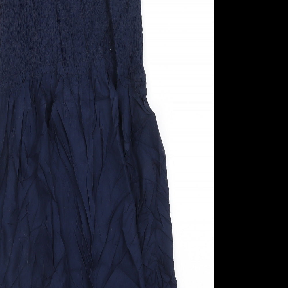 M&S Womens Blue Fit & Flare Size 10