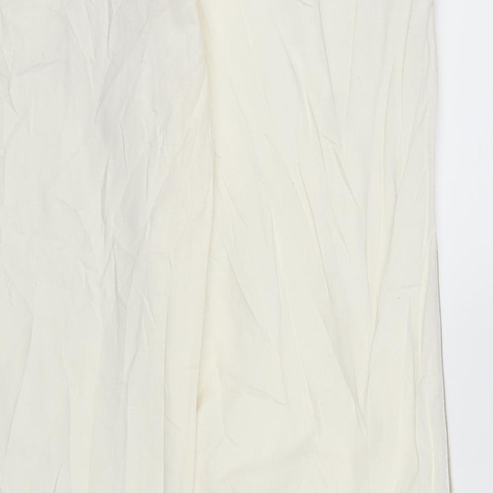 Idem Womens White Trousers Size 32 in L32 in