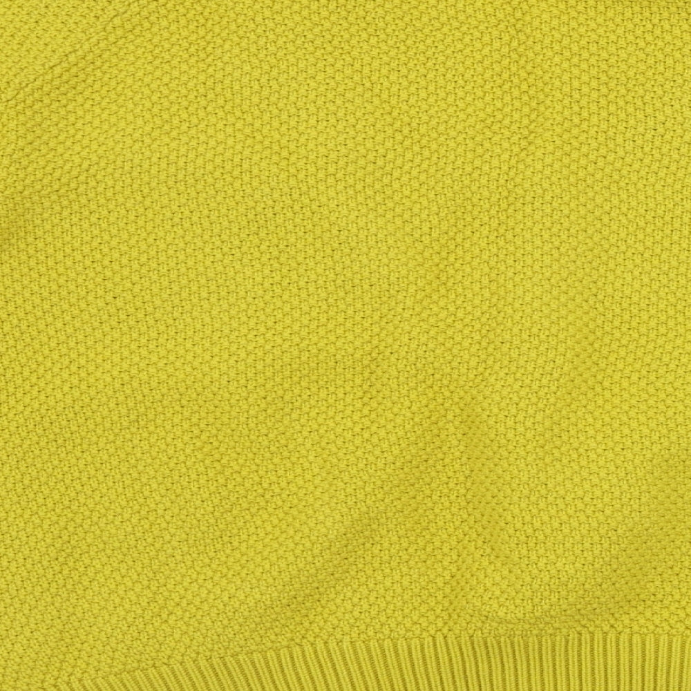 ASOS Womens Yellow Cardigan Jumper Size 8