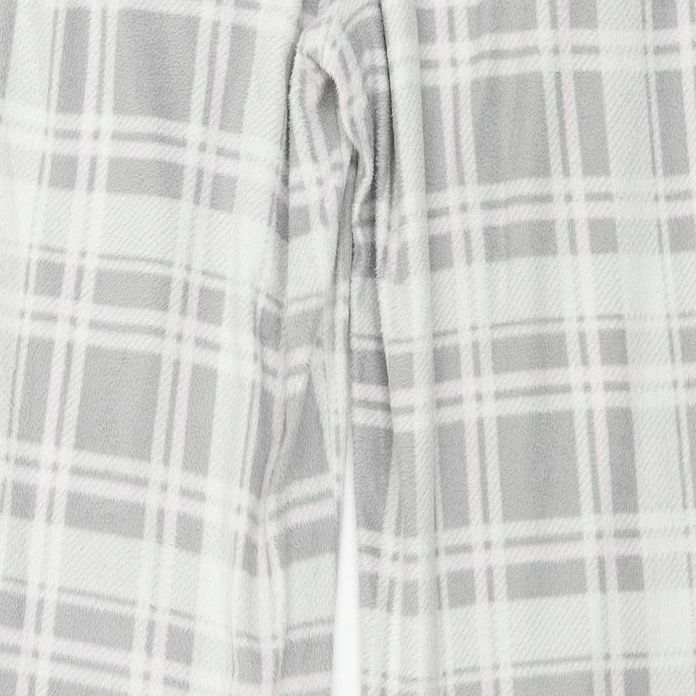 NEXT Womens Grey Check Trousers Size M L26 in