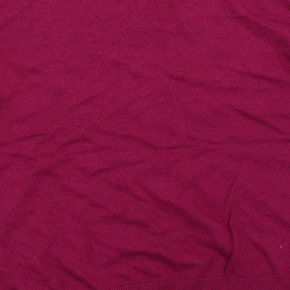 Isle Womens Purple Pullover Jumper Size M