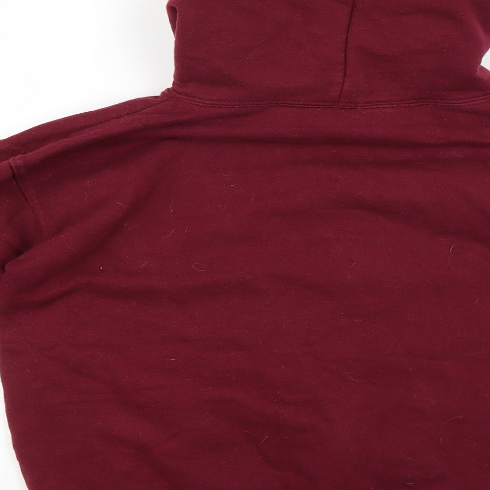 Stars Boys Red Pullover Hoodie Size L