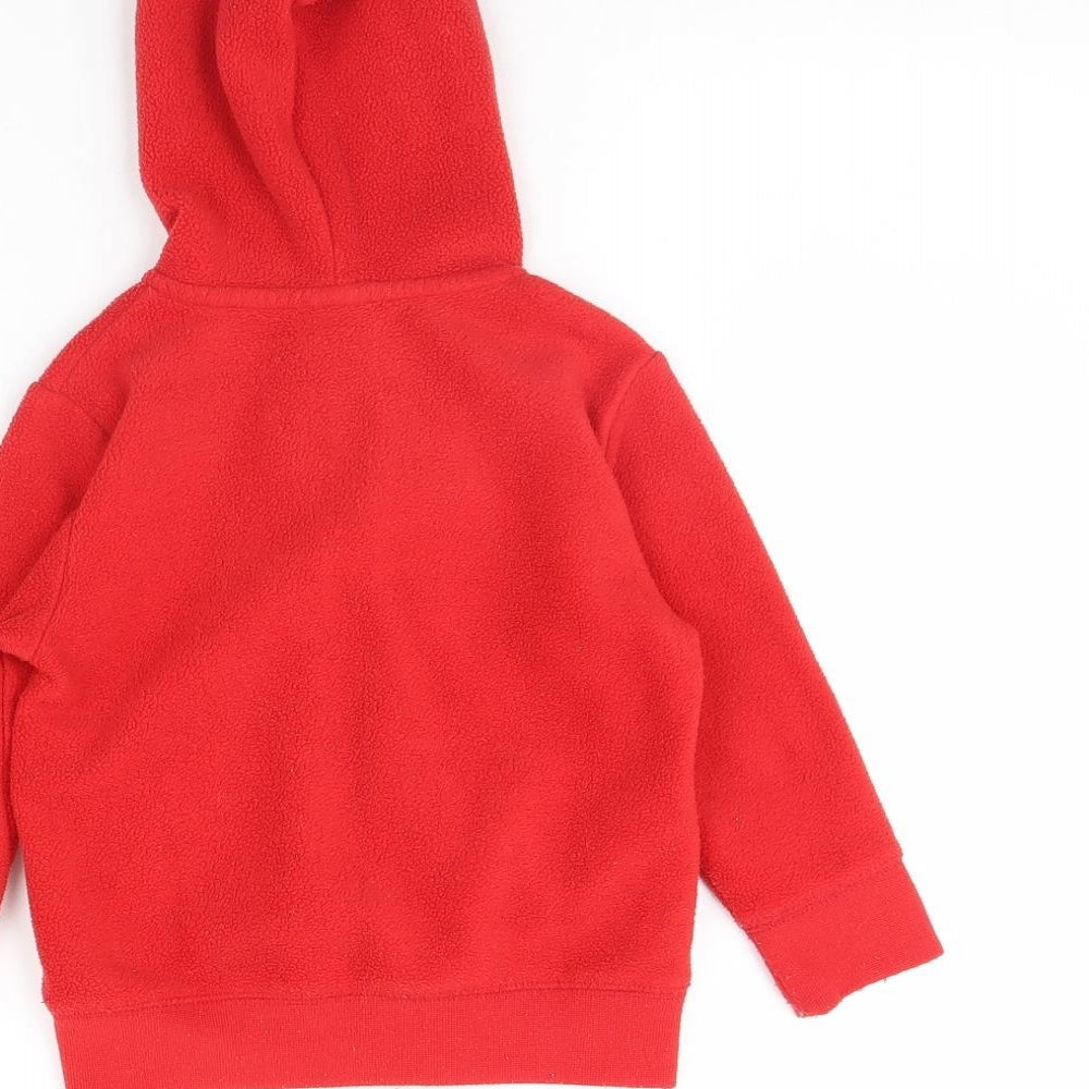 Gap Boys Red Fleece Jacket Size 3 Years