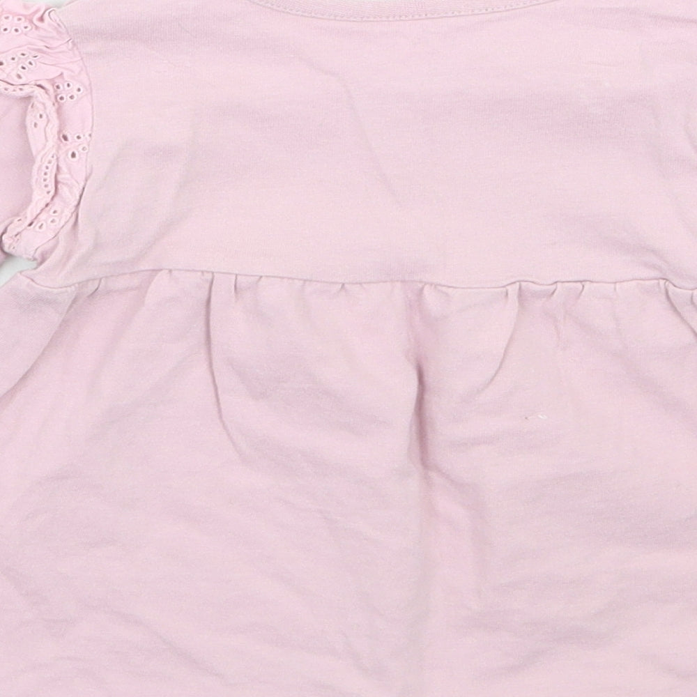 Nutmeg Girls Purple Basic T-Shirt Size 12 Months
