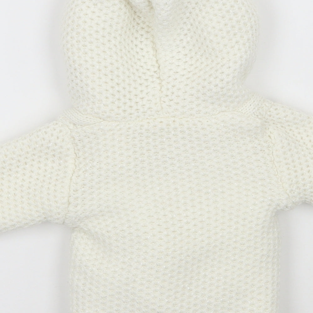 Early days Girls White Jacket Coatigan Size 0-3 Months