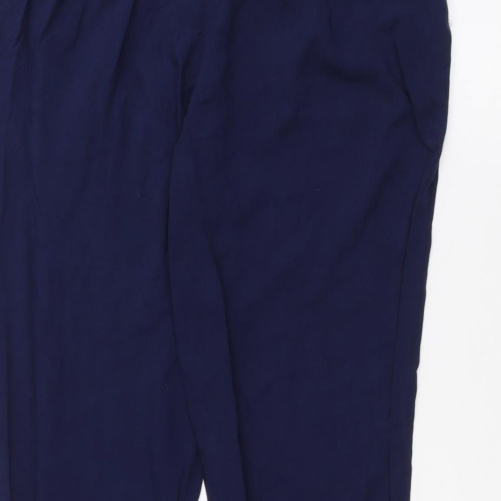 ODEL Womens Blue Trousers Size 14 L23 in