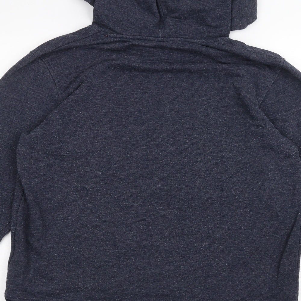 JACK & JONES Mens Blue Pullover Hoodie Size M