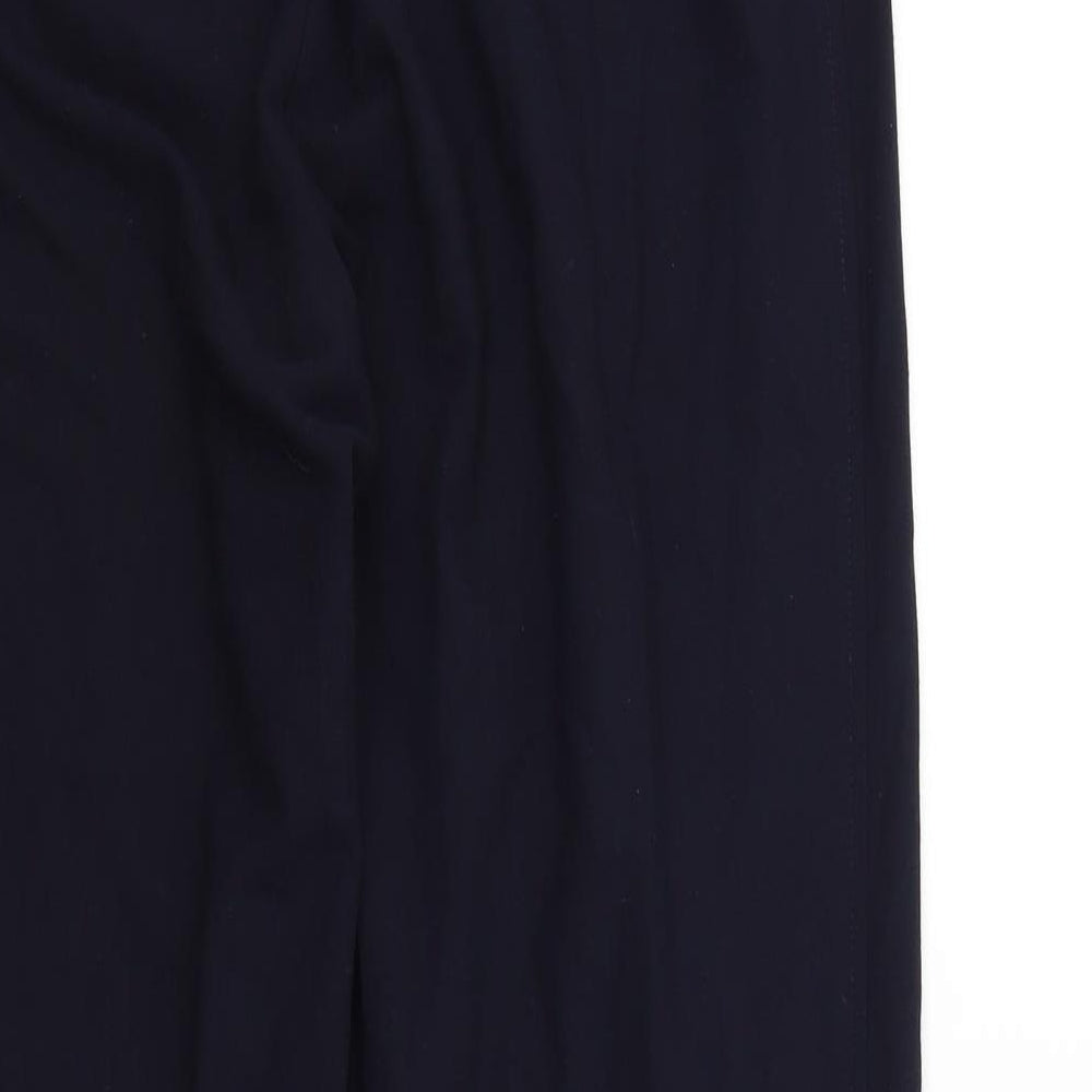 M&S Womens Blue Trousers Size 14 L27 in