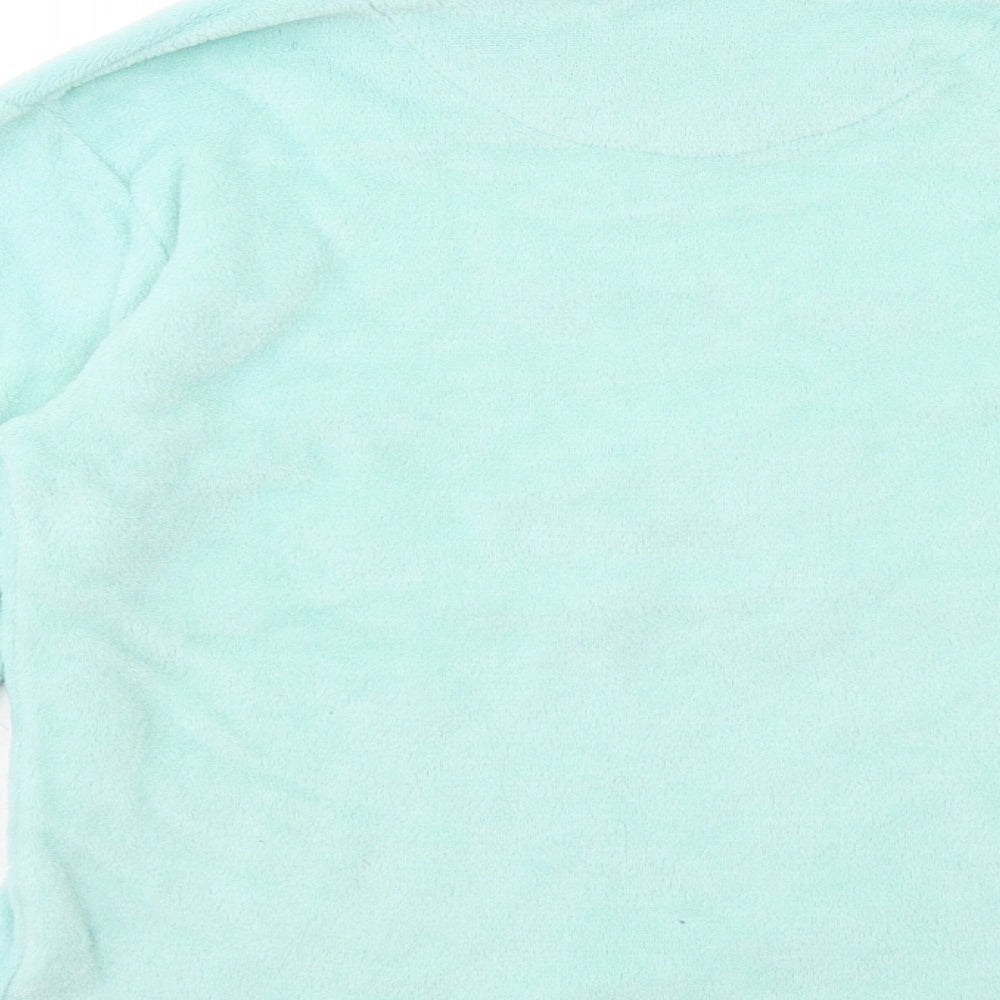 JUST LIKE YOU Girls Blue Fleece Top Pyjama Top Size 12-13 Years