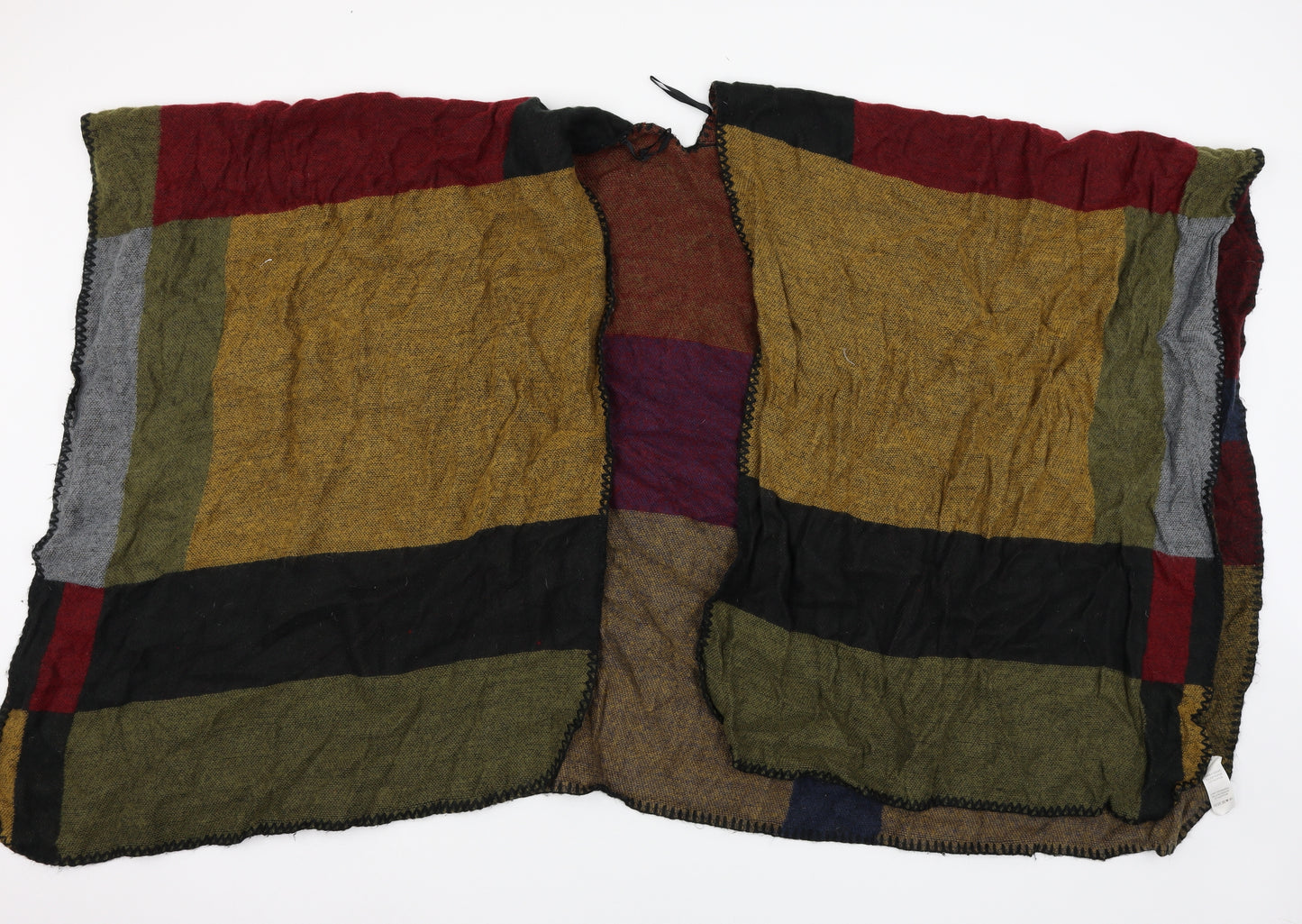 Atmosphere Womens Multicoloured Check Knit Shawl/Wrap