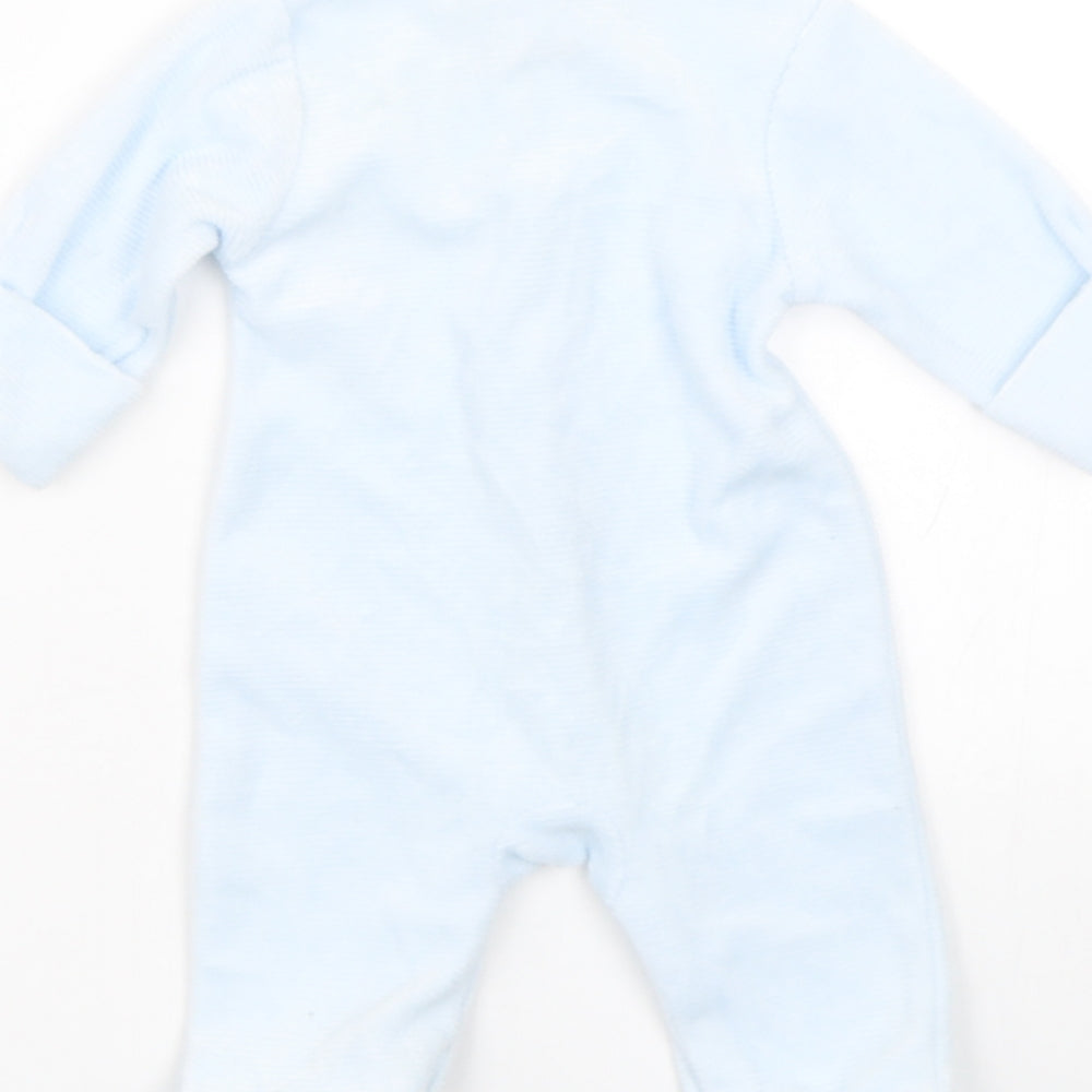 Just too cute Baby Blue Striped Babygrow One-Piece Size 3-6 Months