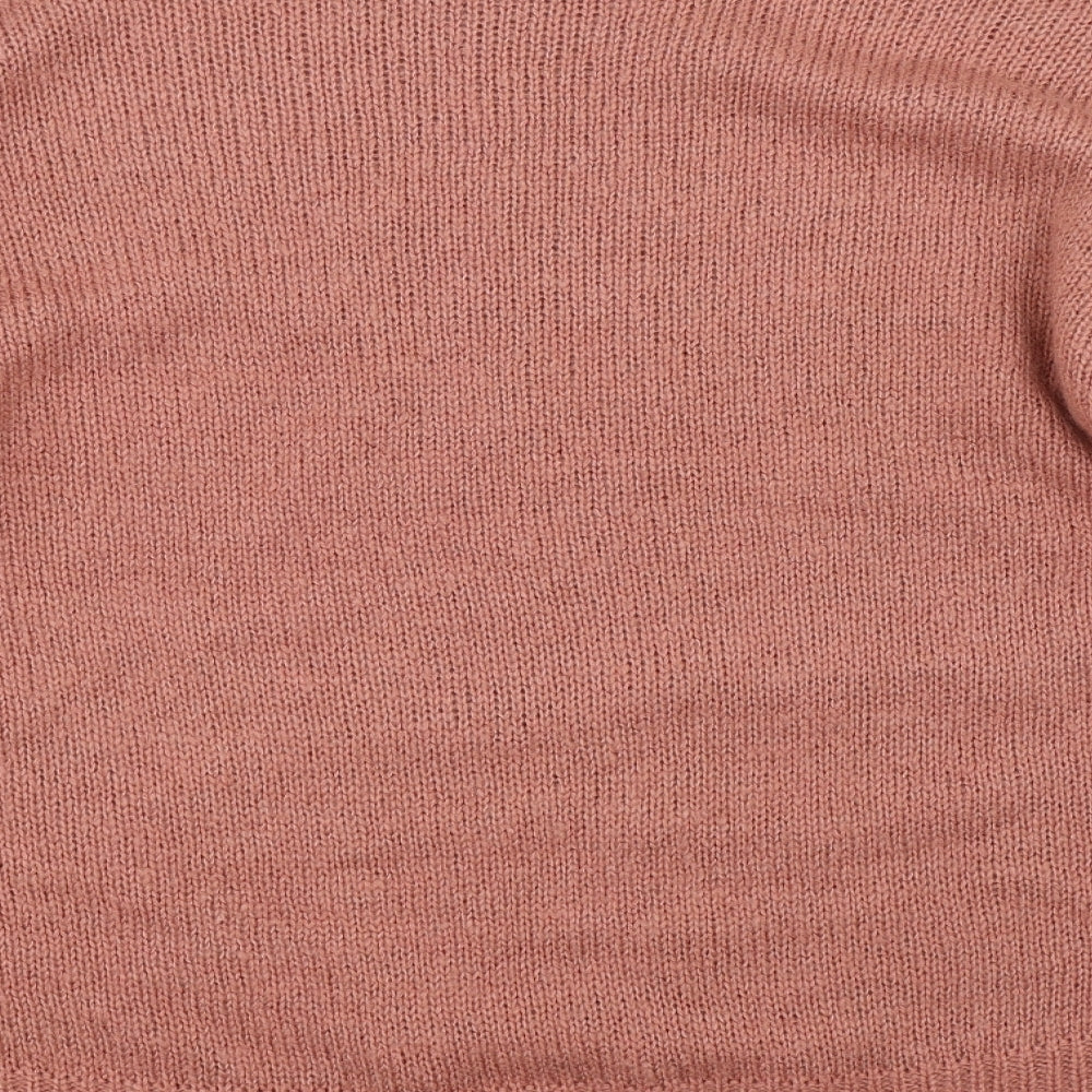 New Look Womens Pink Pullover Jumper Size L