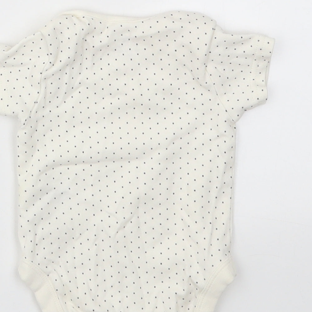 NEXT Girls Ivory Animal Print Babygrow One-Piece Size 0-3 Months
