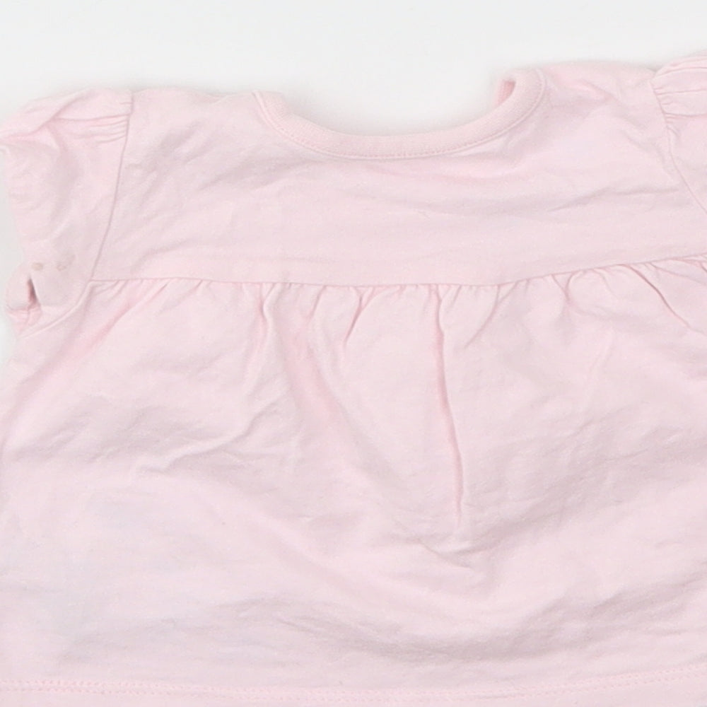 Nutmeg Girls Pink Basic T-Shirt Size 0-3 Months