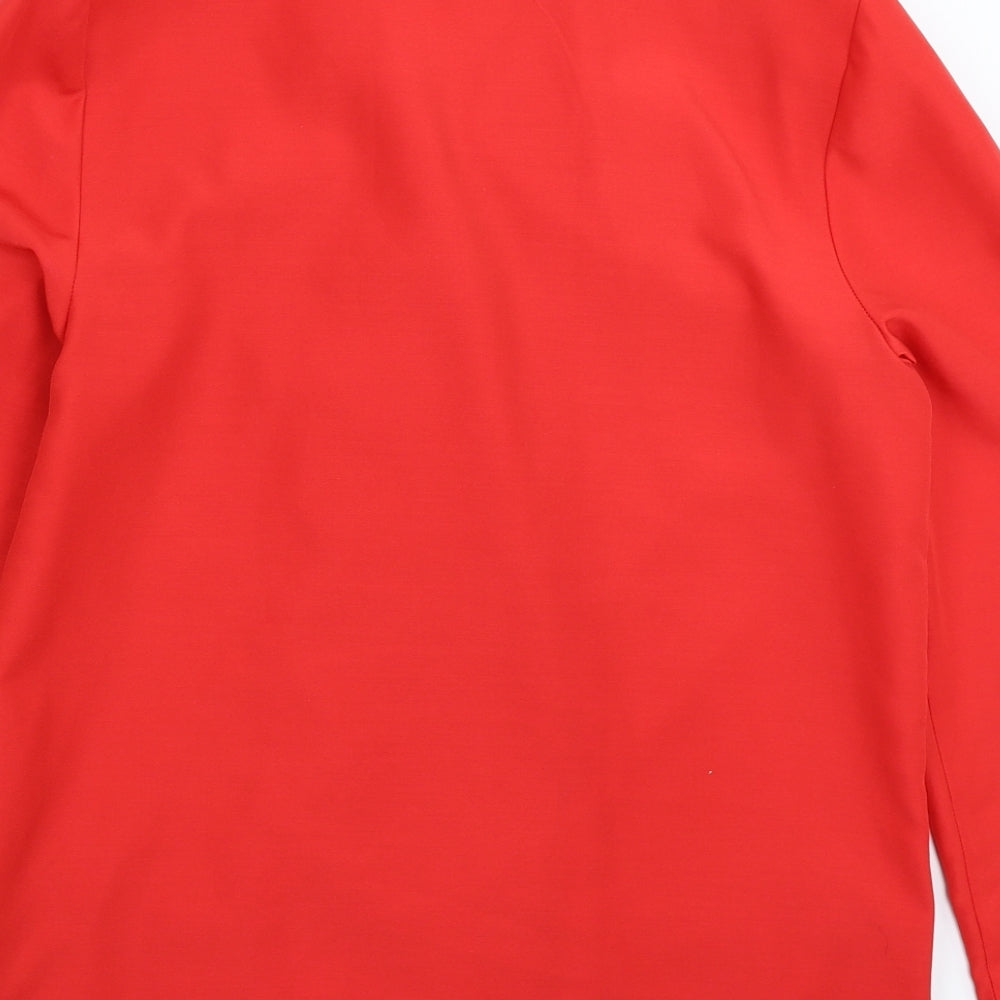 St Michael Womens Red Jacket Blazer Size 12