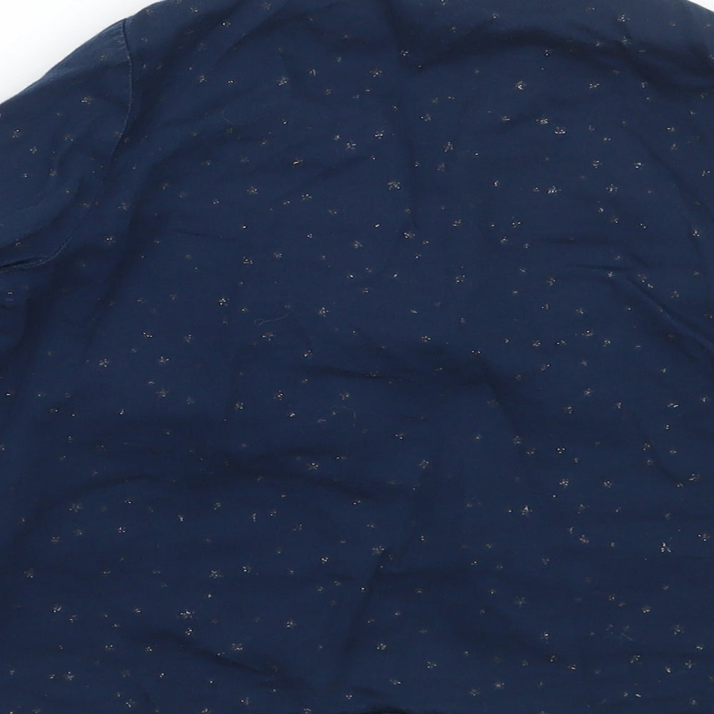 Patachou Girls Blue Basic Button-Up Size 4 Years