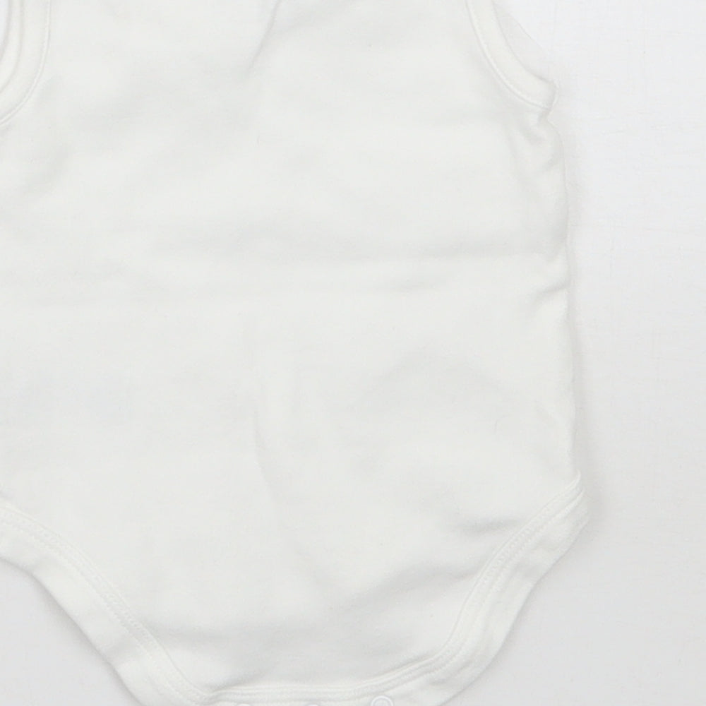 Mammas & Pappas Baby White Babygrow One-Piece Size Newborn