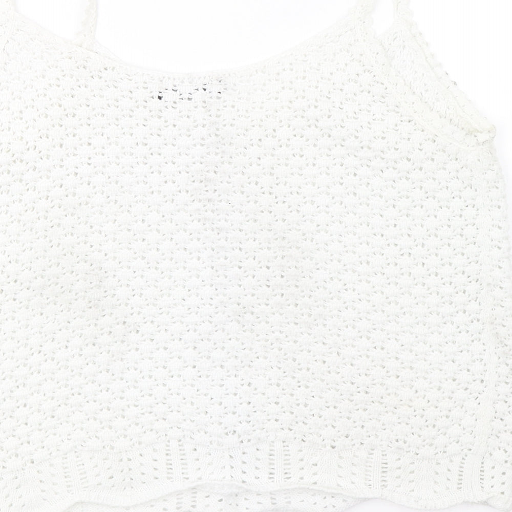 Marks and Spencer Womens White Basic Tank Size 10