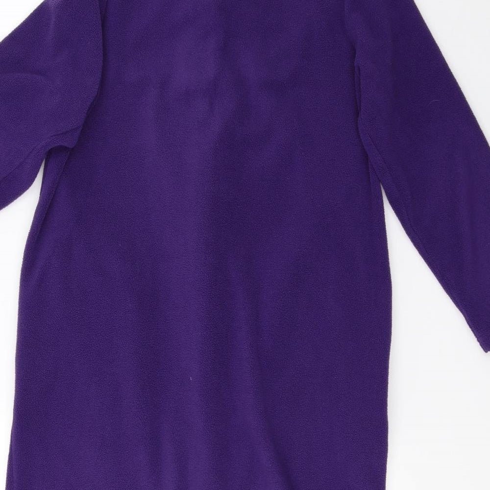 Preworn Womens Purple Fleece Jacket Size 12