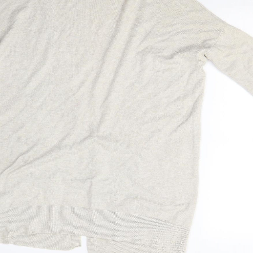 Topshop Womens Beige Knit Cardigan Jumper Size 10