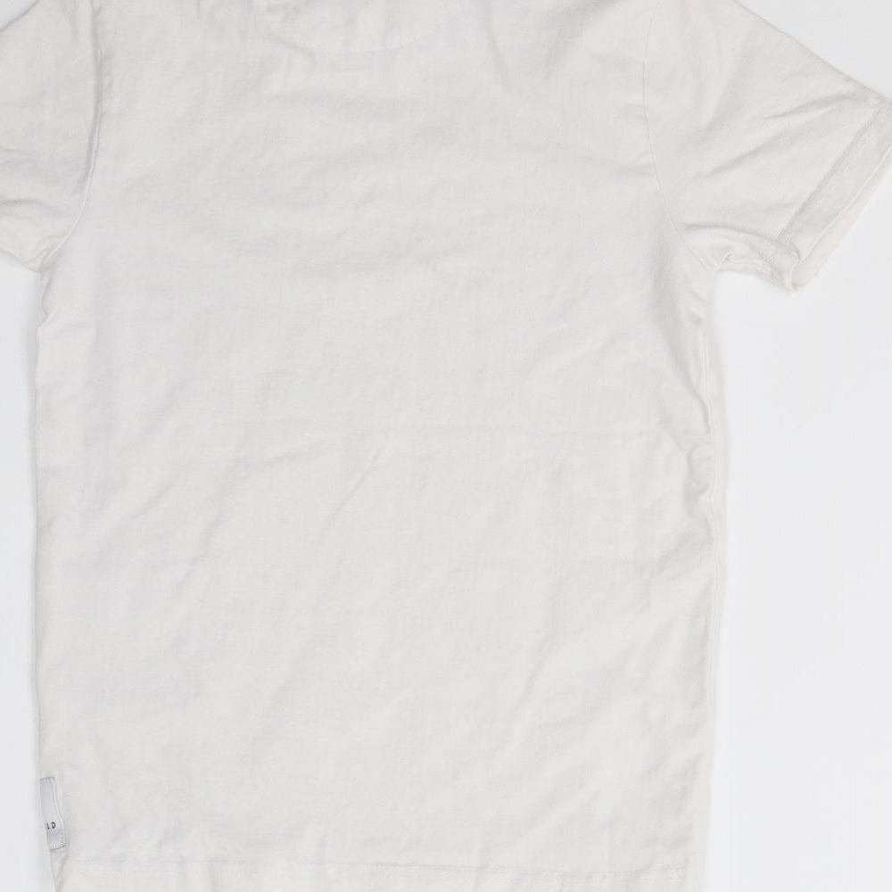 Holyfield Boys White Basic T-Shirt Size 7-8 Years