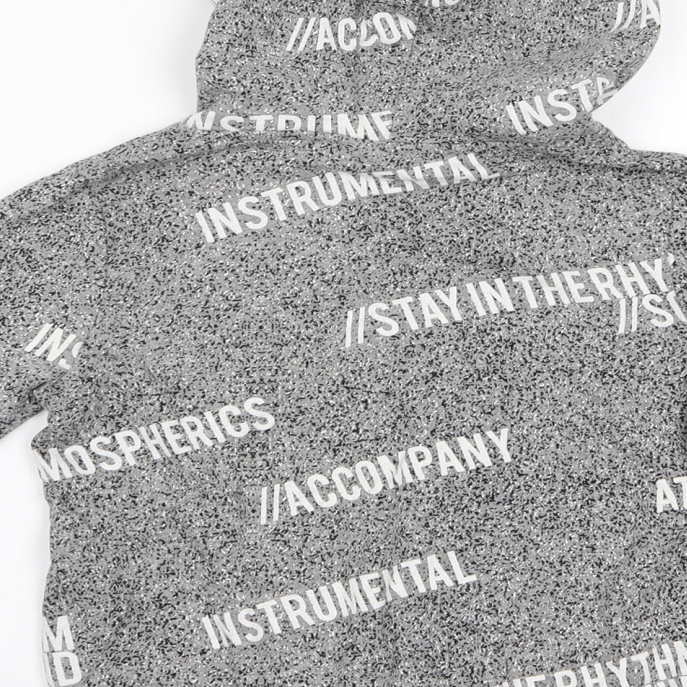 LMTD Boys Grey Spotted Pullover Hoodie Size 11-12 Years - In The Rhythm