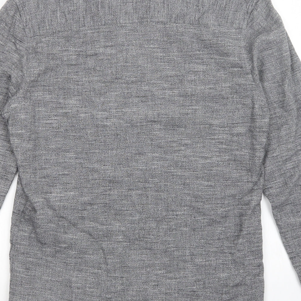 Topman Mens Grey Button-Up Size XS