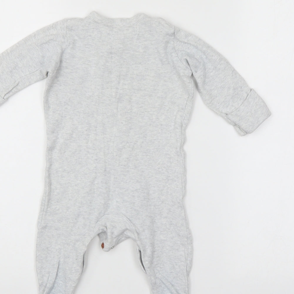Mothercare Baby Grey Babygrow One-Piece Size 3-6 Months