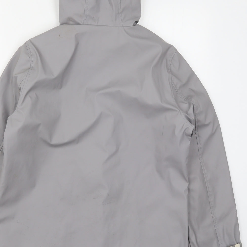 Topshop Womens Grey Rain Coat Coat Size 10