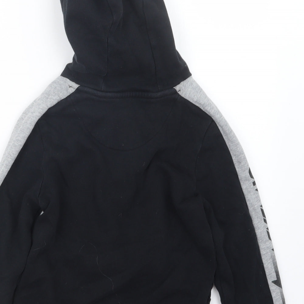 NUTME Boys Black Pullover Hoodie Size 6-7 Years
