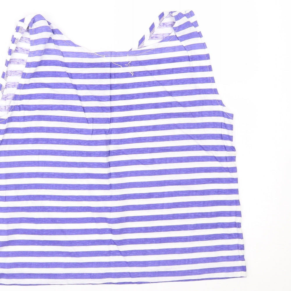 Bluebelle Womens Blue Striped Camisole Tank Size 12