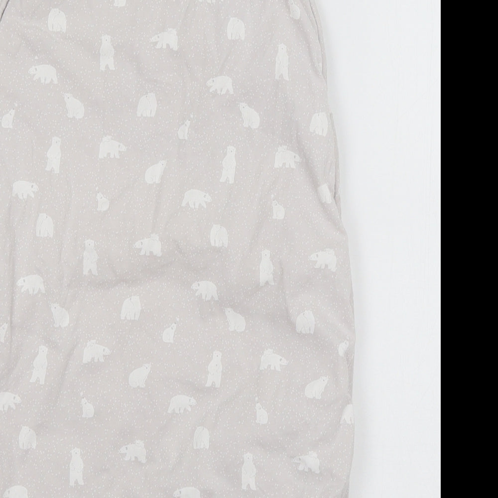 The lit Baby Grey Geometric Jersey Babydoll One Piece Size 3-6 Months - Polar Bear sleep suit