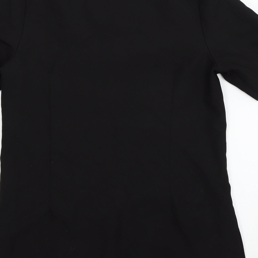 Premier Womens Black Basic Blouse Size 10