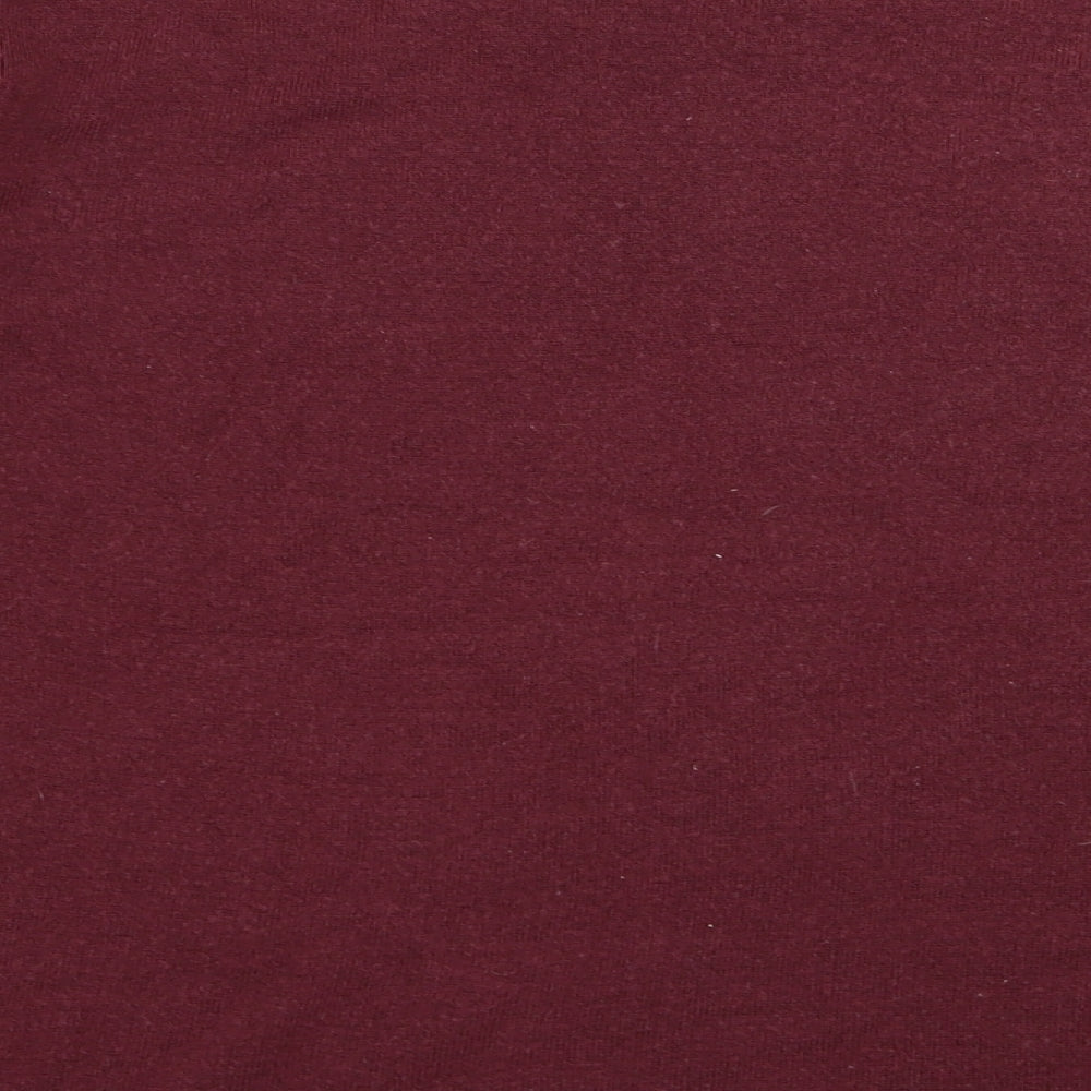 M&S Womens Red Pullover Jumper Size 14