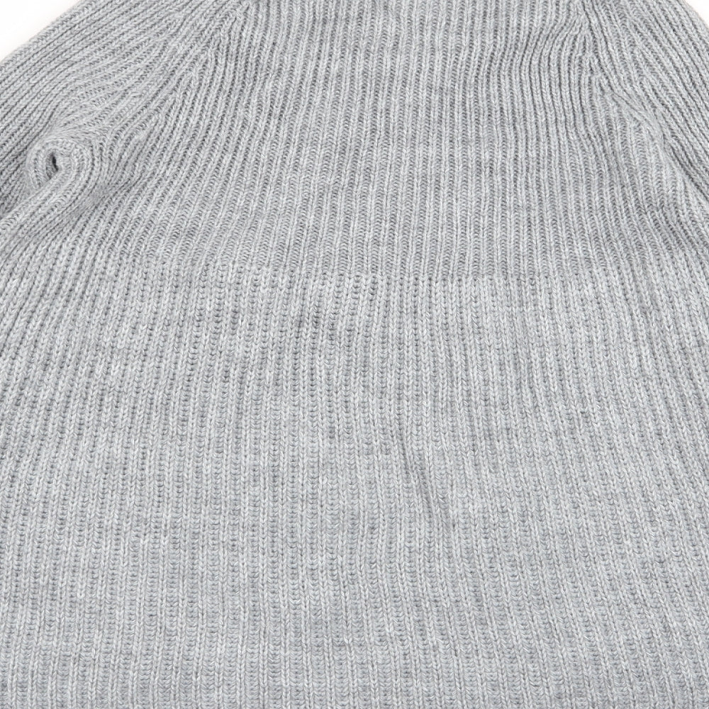 BM Womens Grey Cardigan Jumper Size M