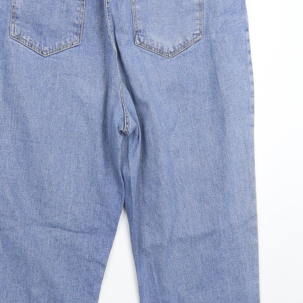 Ava Womens Blue Denim Cropped Jeans Size 34 in L20 in