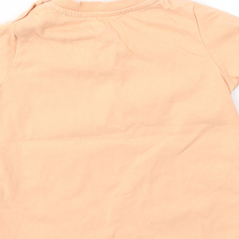 F&F Girls Orange Basic T-Shirt Size 12-18 Months