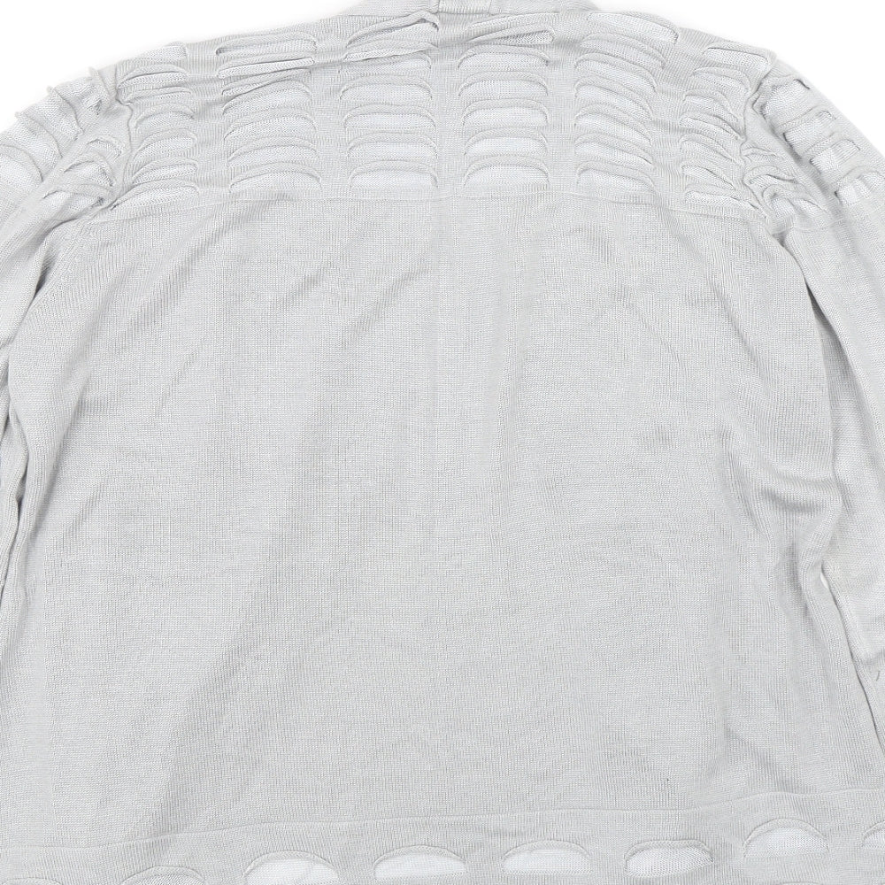 M&S Womens Grey Cardigan Jumper Size 14