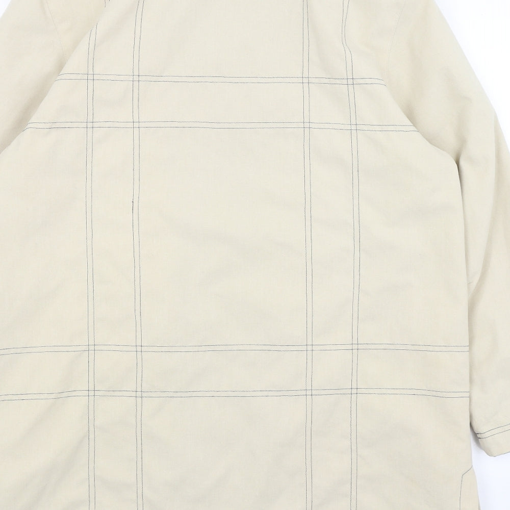 Bonmarche Womens Beige Overcoat Coat Size 12