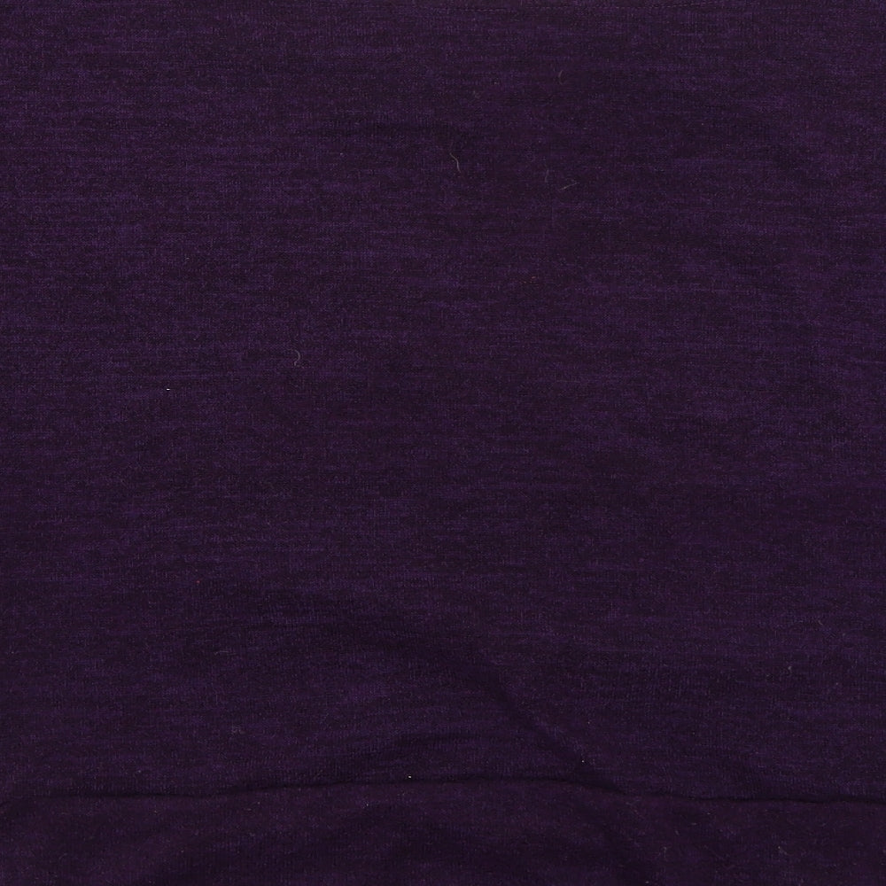 Style Womens Purple Geometric Pullover Jumper Size 16