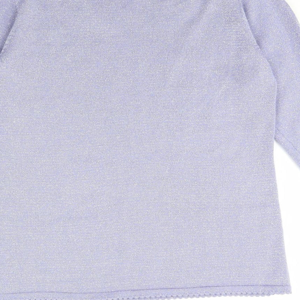 Bonmarché Womens Purple Pullover Jumper Size S