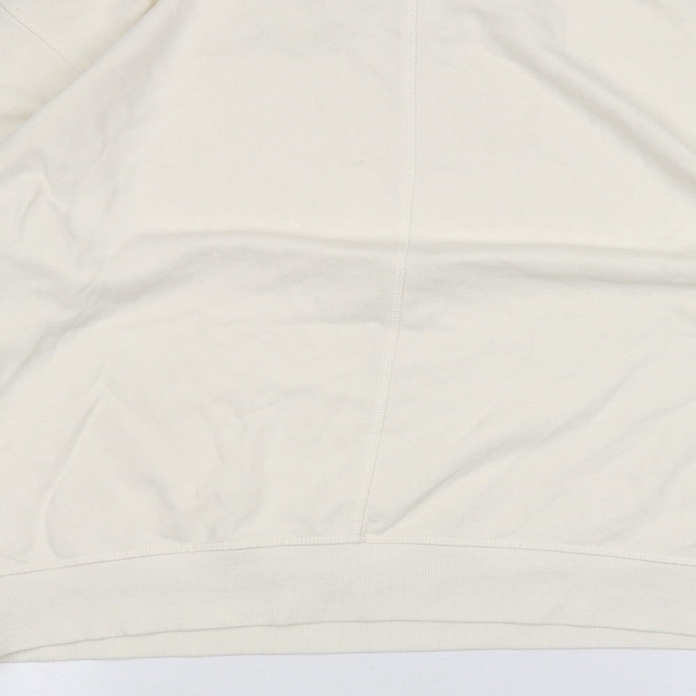 H&M Womens White Pullover Jumper Size M