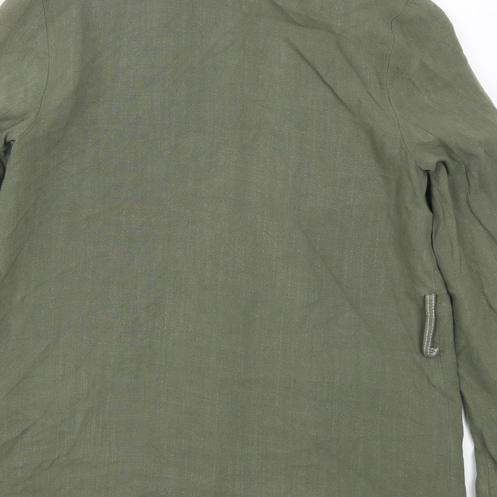 Miss Self Womens Green Jacket Size 6