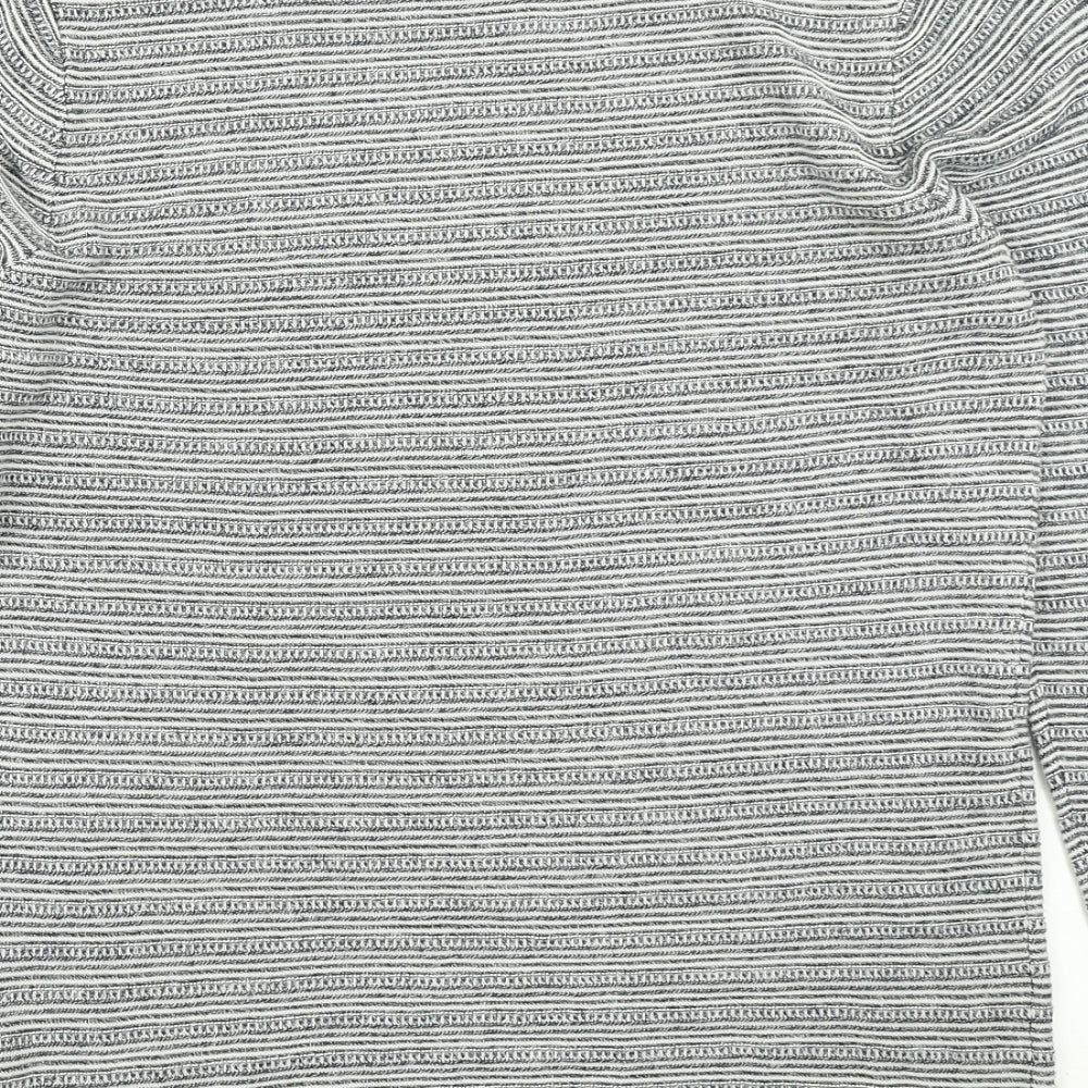 Limited Edition Mens Blue Striped Knit Pullover Jumper Size S