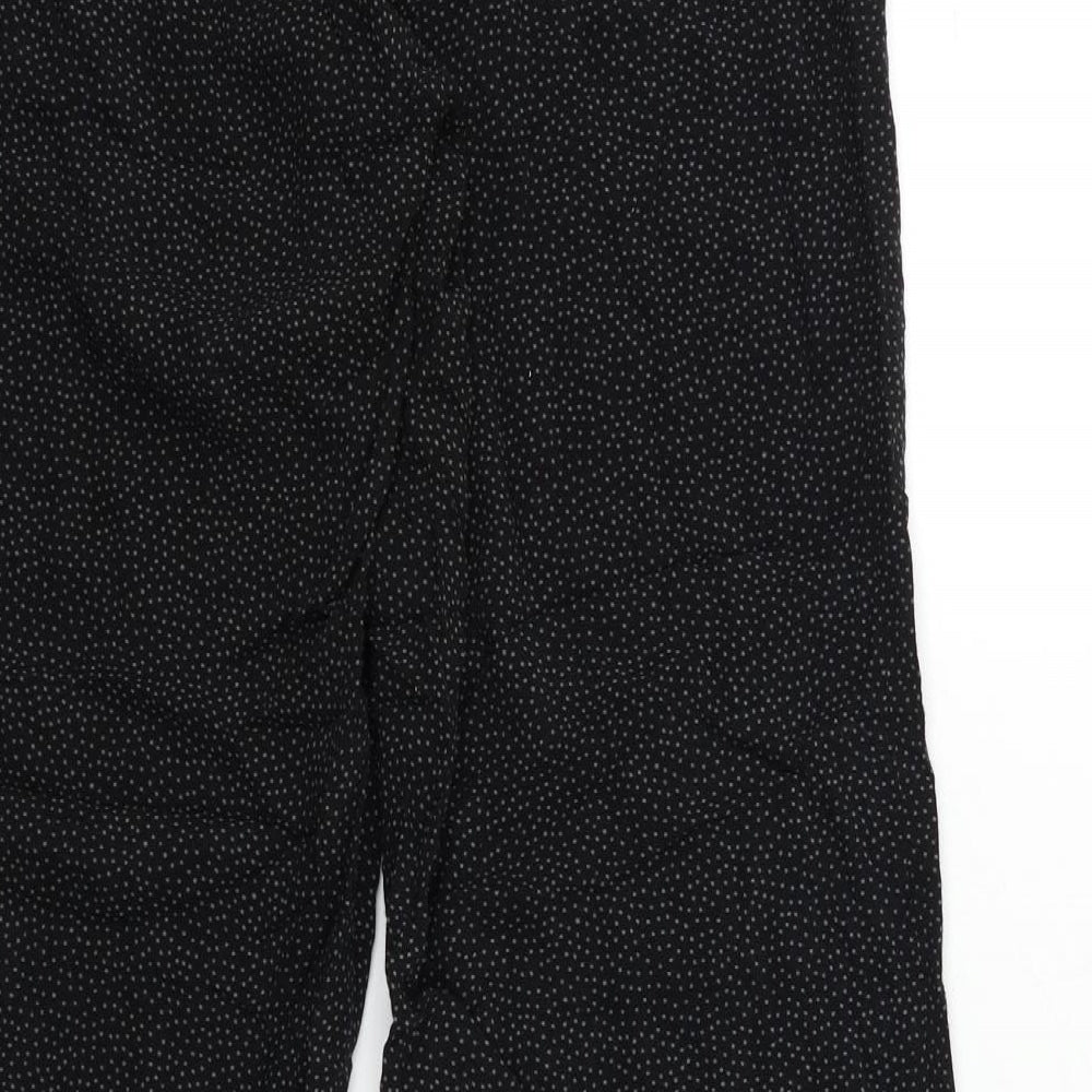 H&M Womens Black Geometric Top Pyjama Pants Size M