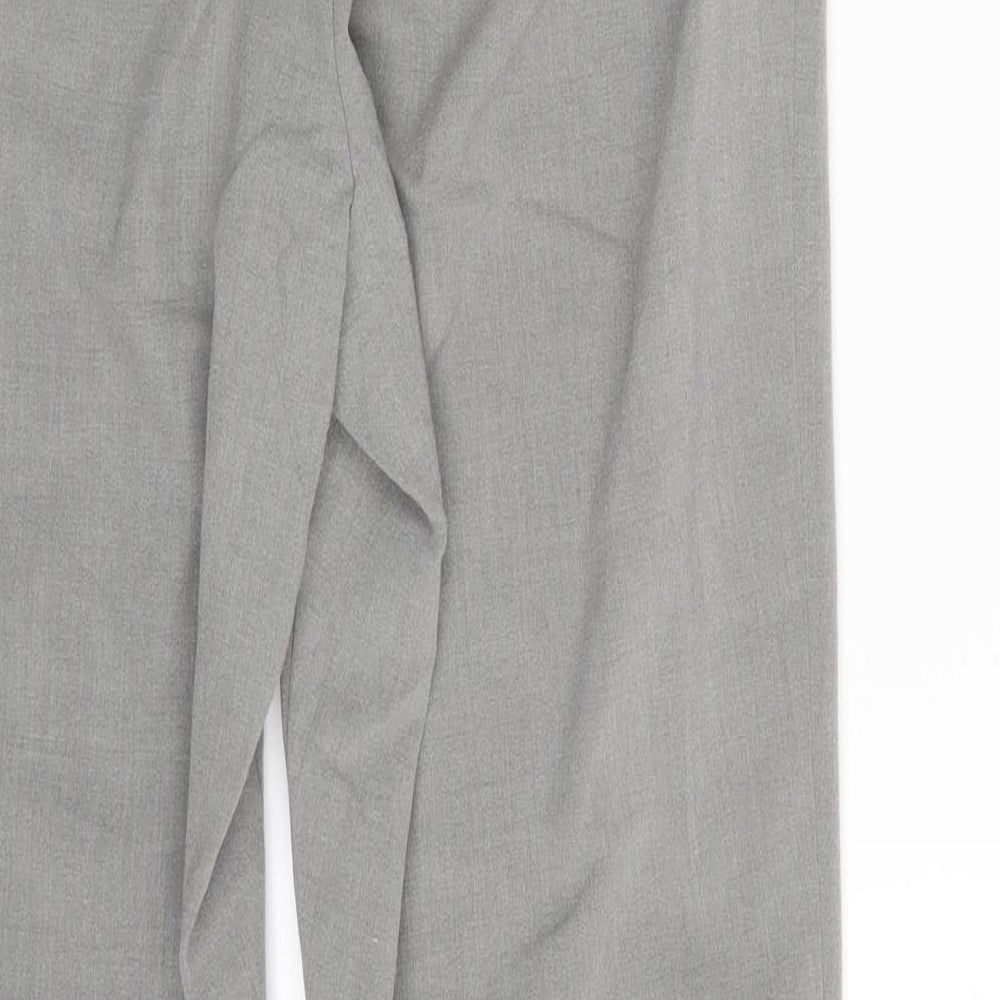 M&S Womens Grey Trousers Size 10 L29 in