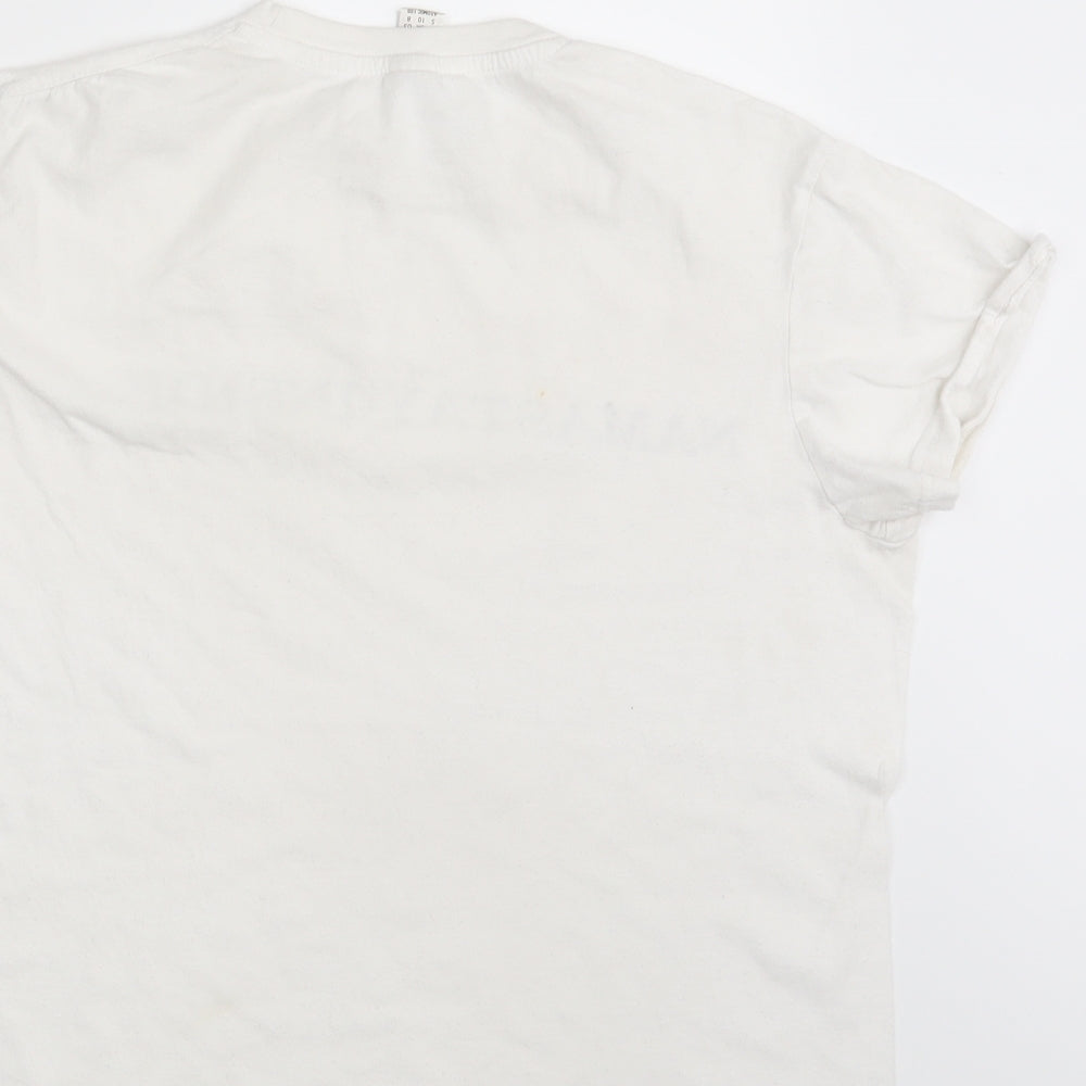 Roly Womens White Basic T-Shirt Size 10 - Namastay - Inside