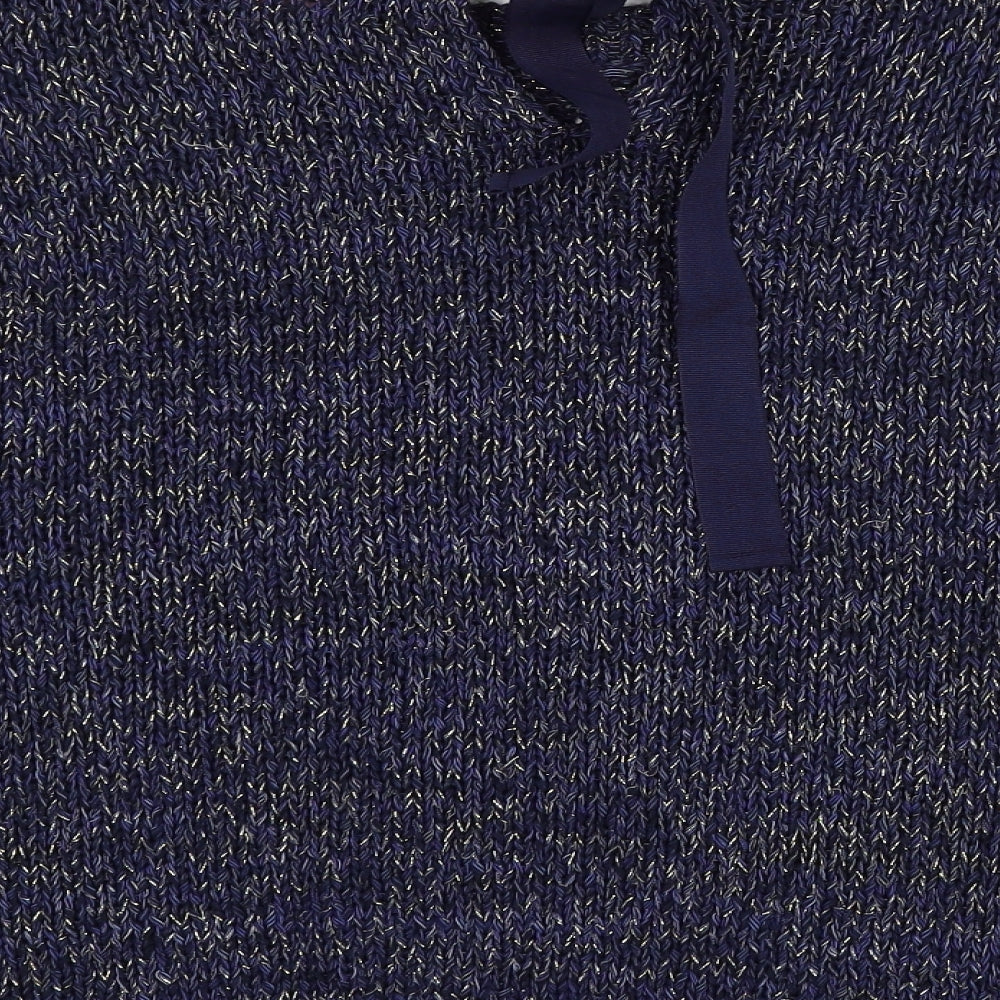 Phase Eight Womens Blue Knit Pullover Jumper Size 10