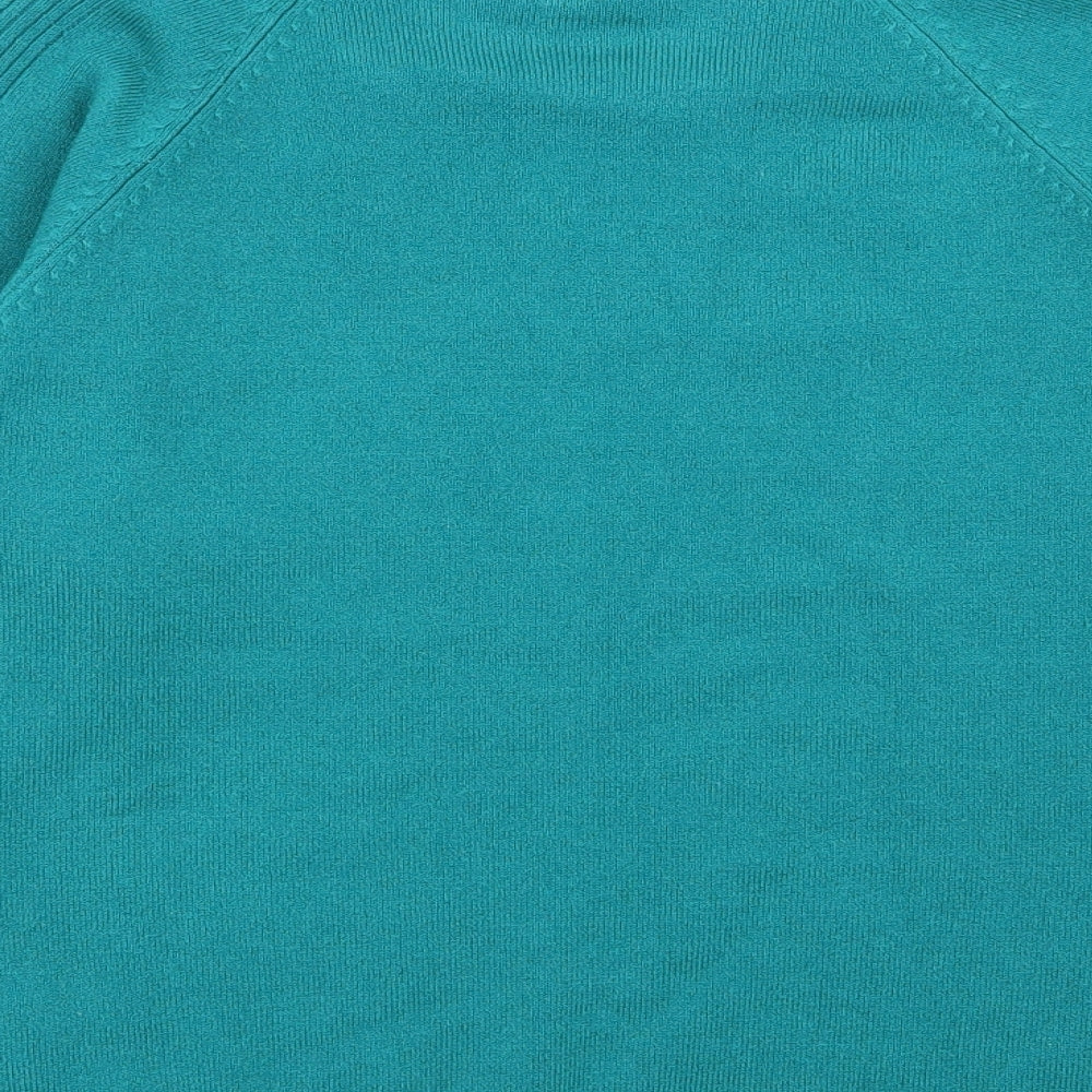 Filati Womens Green Pullover Jumper Size M