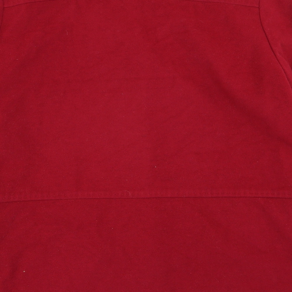 M&S Womens Red Overcoat Coat Size 14